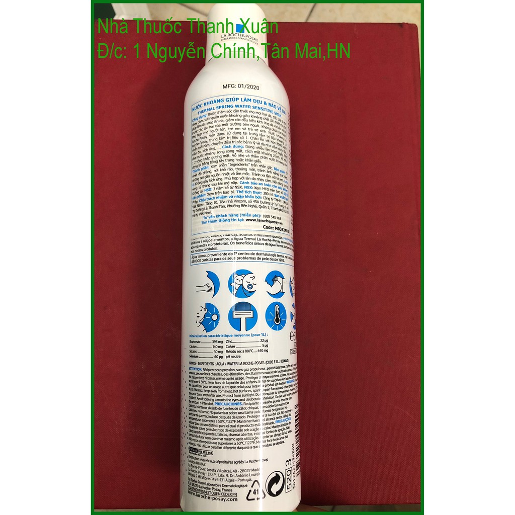 XỊT KHOÁNG Làm dịu và bảo vệ da La Roche-Posay Thermal Spring Water 300ml | BigBuy360 - bigbuy360.vn