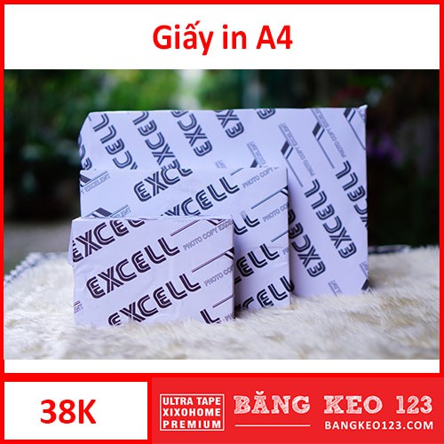 Giấy in A4 Excel/ Double A 70gsm/ 72gsm/ 80gsm giá sỉ siêu rẻ