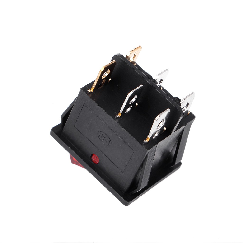 Công tắc bập bênh màu đỏ và xanh lá cây 20A 125V AC