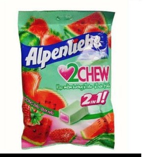 Kẹo mềm alpenliebe dâu và dưa hấu,hỗn hợp,hồng trà sữa gói 227.5g