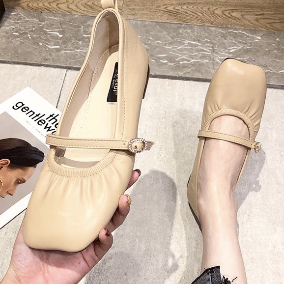 GIẦY BÚP BÊ 💎SALE💎 GIÀY NỮ CÔNG SỞ BÚP BÊ MŨI VUÔNG DA MỀM NHẬP KHẨU CAO CẤP ĐẾ DẺO SIÊU ÊM CHÂN HOT 2021 | BigBuy360 - bigbuy360.vn