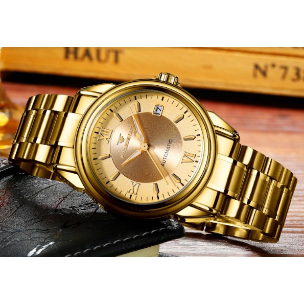 Đồng hồ nam F N G E E N chính hãng cao cấp đẹp, đồng hồ cơ nam dây da - kim loại lịch lãm sang trọng mã A14 | BigBuy360 - bigbuy360.vn