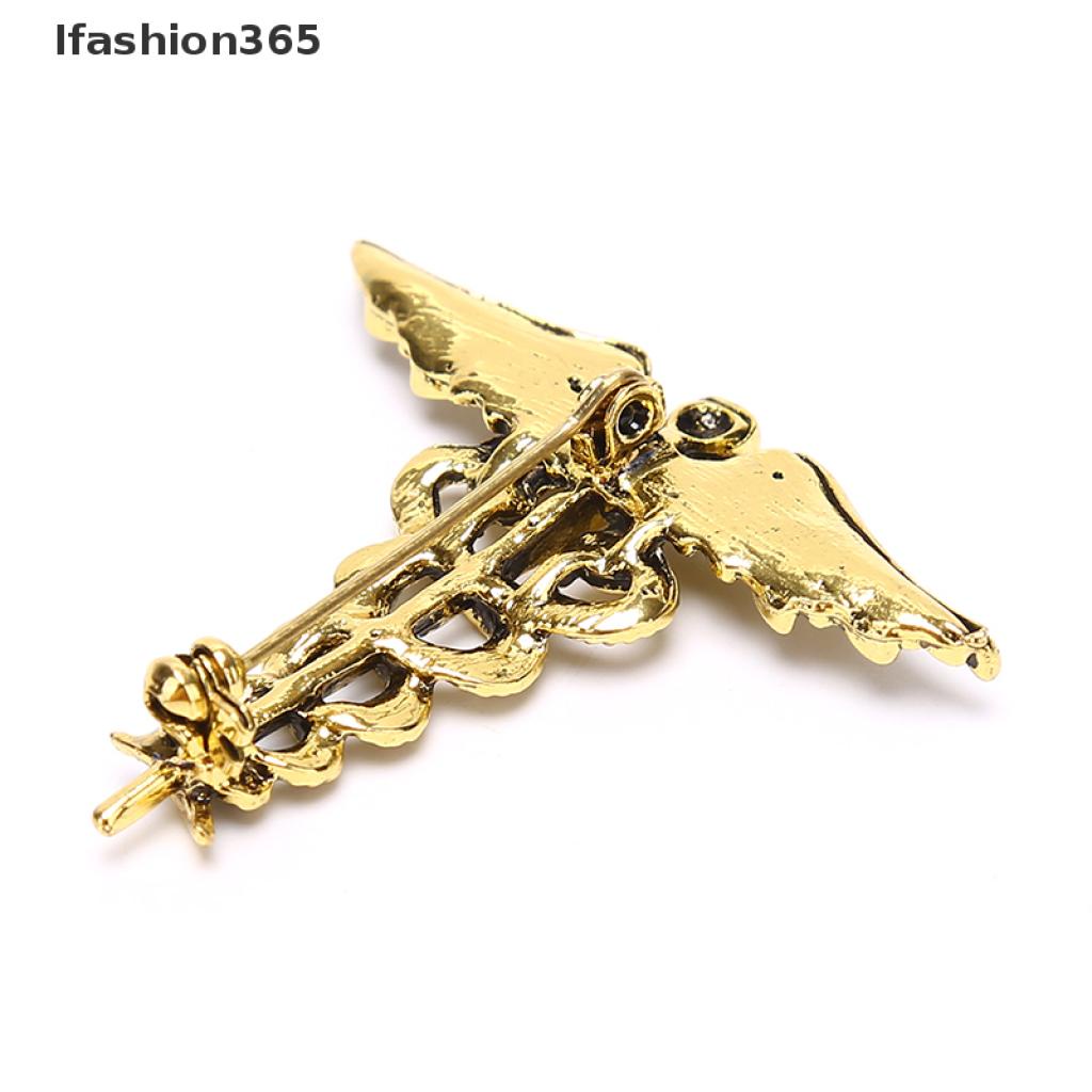 Ifashion365 Fashion Retro Angel Wings Men Badge Pin Snake Brooches Lapel Medal Decoration VN