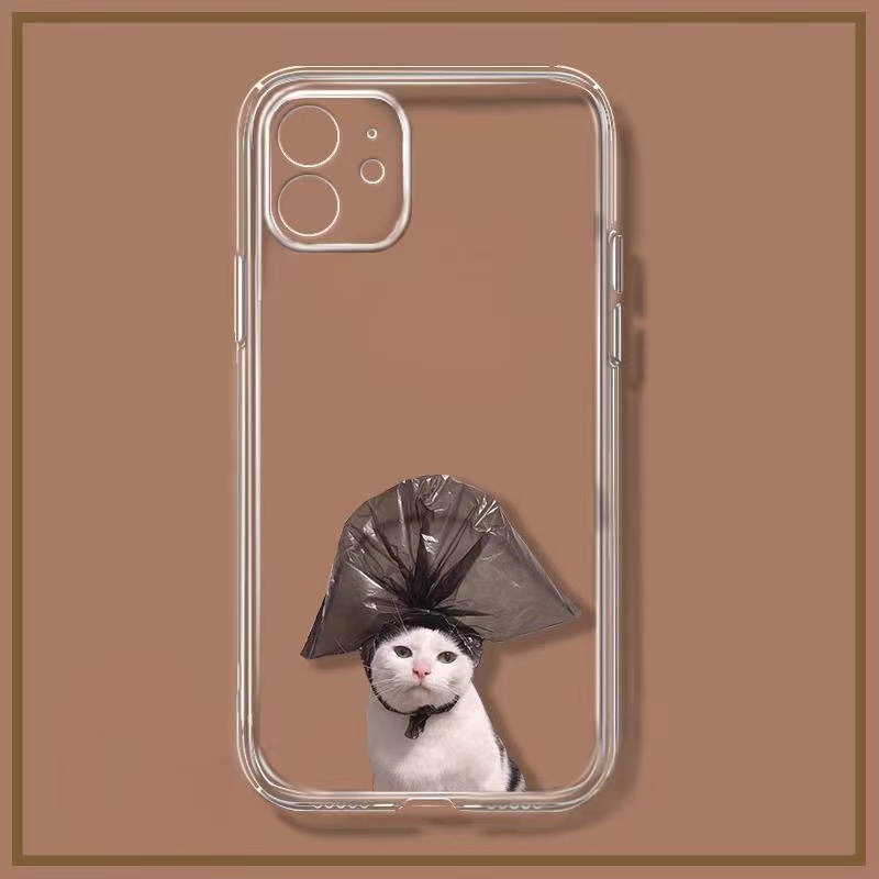 Ốp Điện Thoại Mềm Hình Mèo Thời Trang Cho iphone 13 / 12mini 7 / 8plus 6s / xr 14promax