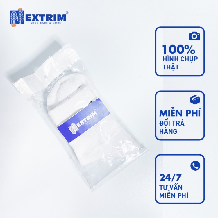 Vớ Nam Nữ EXTRIM Cổ Trung Cotton Cao Cấp Thoáng Khí Co Dãn