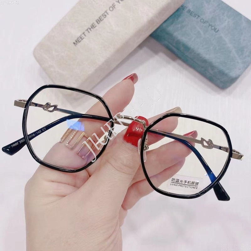 Kính Mát TR90 Gọng Kim Loại Chống Bức Xạ Hình Thiên Nga Cho Nữ