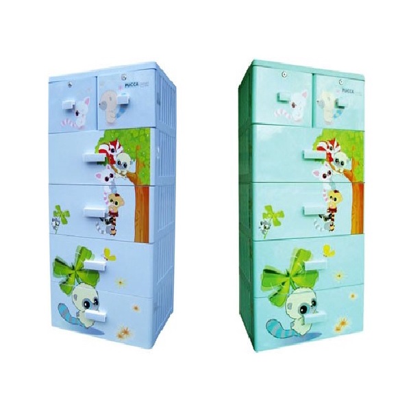 Tủ nhựa song long 5 tầng 6 ngăn
