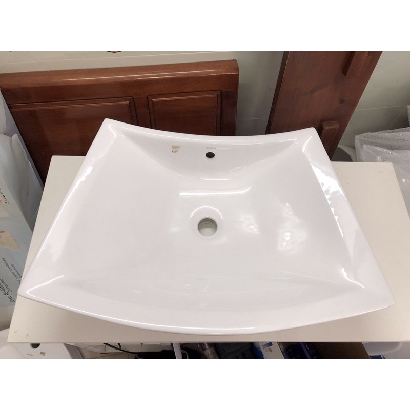 Chậu rửa lavabo bán âm nghệ thuật 73x49cm