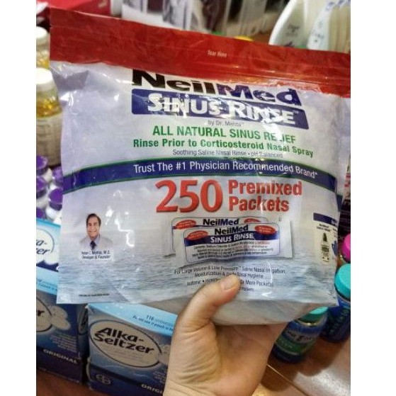 Combo gói muối rửa mũi Neilmed USA