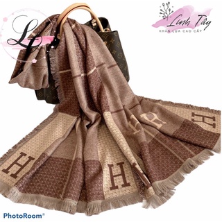 Khăn Len Hiệu Hm Khăn Choàng Len Unisex Quàng Cổ Cao Cấp Linh Tây- Quà Tặng Sang Trọng 180*60