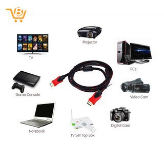 Dây cáp HDMI V1.4 3D tốc độ cao 3m / 5m / 10m / 15m / 20m