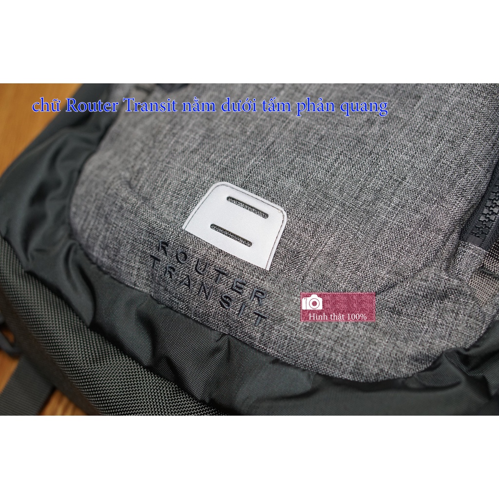 Balo Laptop TNF Router transit HÀNG VNXK màu xám