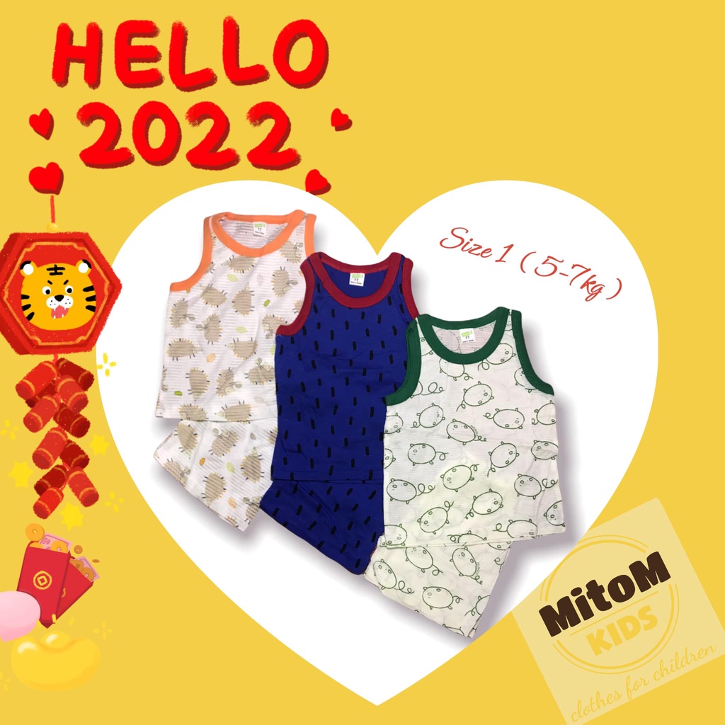 [SALE SỐC] Set 3 bộ 3-9m ♥️ FREESHIP ♥️ Chất thun cotton giấy siêu nhẹ, mềm mịn, thấm hút tốt, họa tiết tươi sáng