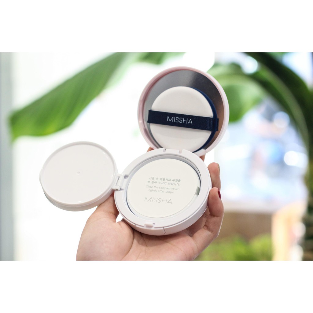 Phấn nước Missha Magic Cushion Cover Lasting SPF50+ PA+++ newpack - VỎ HỒNG