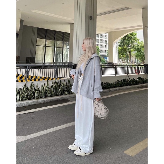 Áo khoác nỉ tăm hoodie - 208FK1 - Đentashop