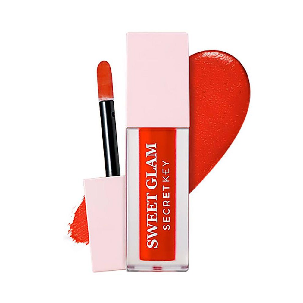 Son Kem Dưỡng Ẩm Mềm Mượt Mịn Nhẹ Môi Hàn Quốc - Son Lì Lâu Trôi Chính Hãng Sweet Glam Velvet Tint , Màu Hồng Đất