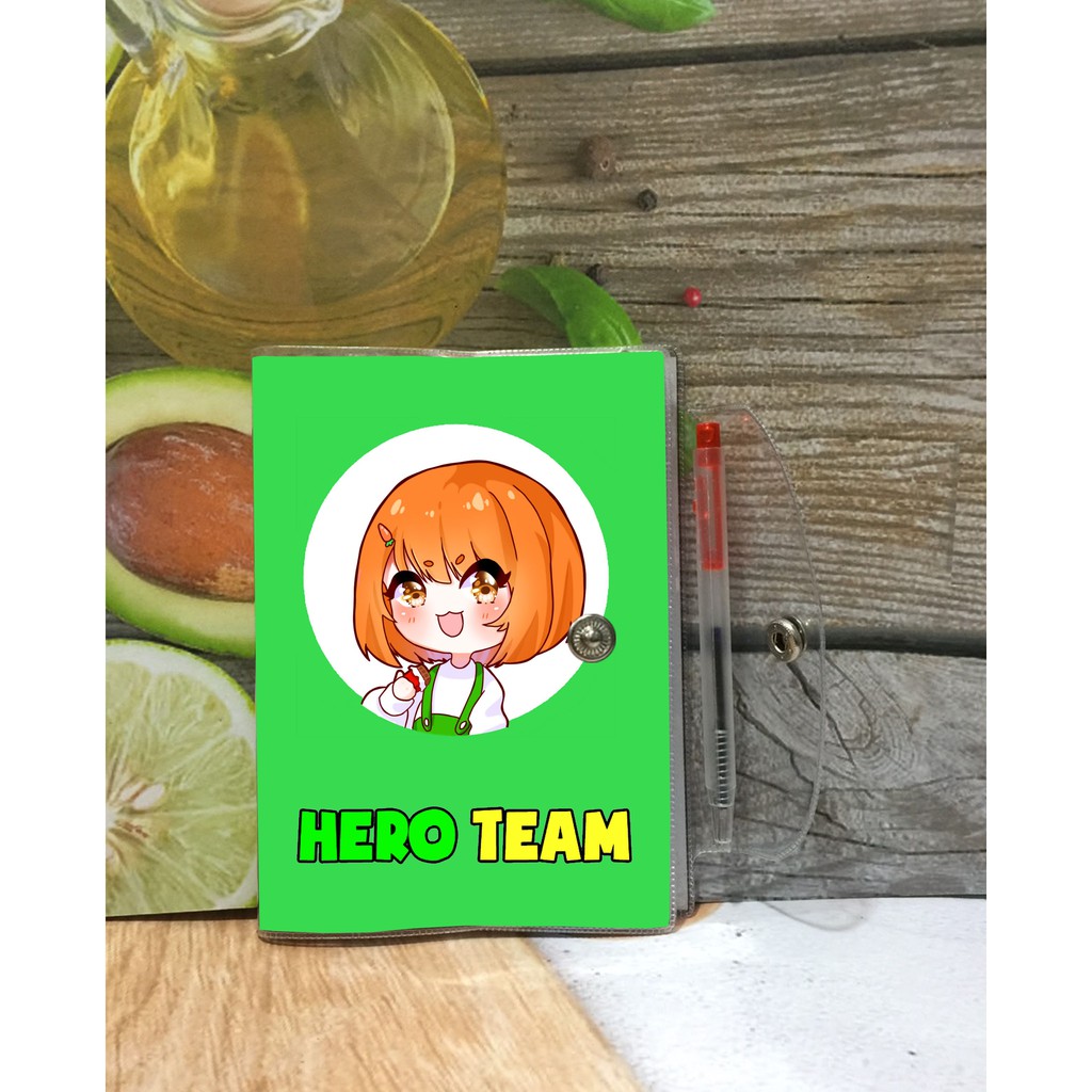 Sổ in hình hero team các thành viên