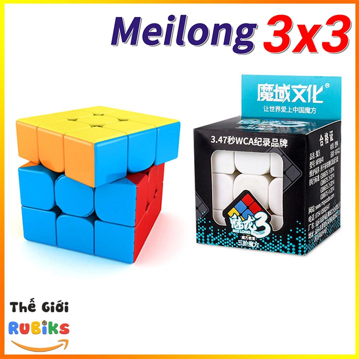 Rubik 3x3x3 Moyu Nhựa Màu. Hàng Trơn, Đẹp, Giá Tốt
