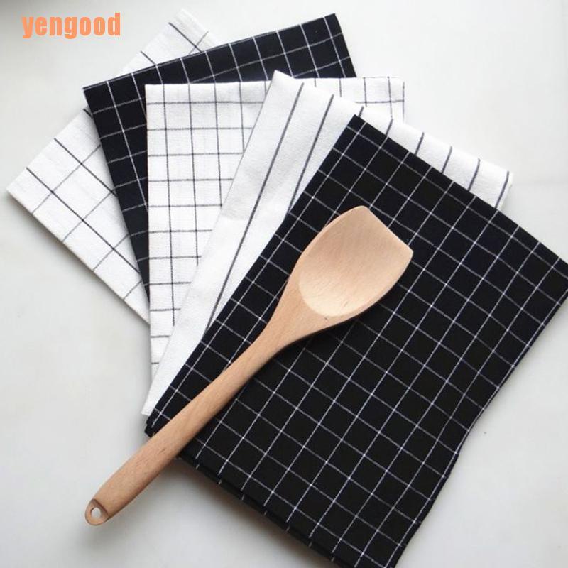 Khăn Lau Chén Dĩa Vải Cotton Nguyên Chất Họa Tiết Độc Đáo