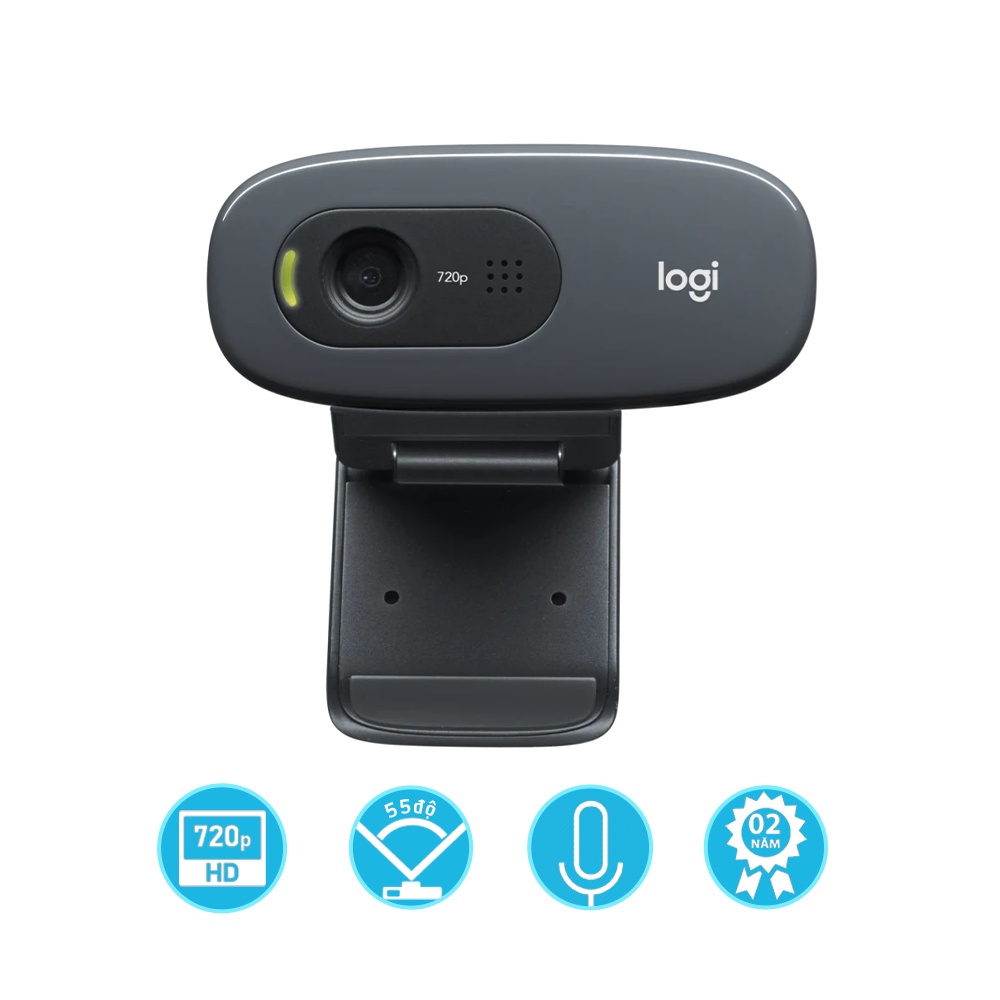 Webcam Logitech C270 - Hàng Chính Hãng