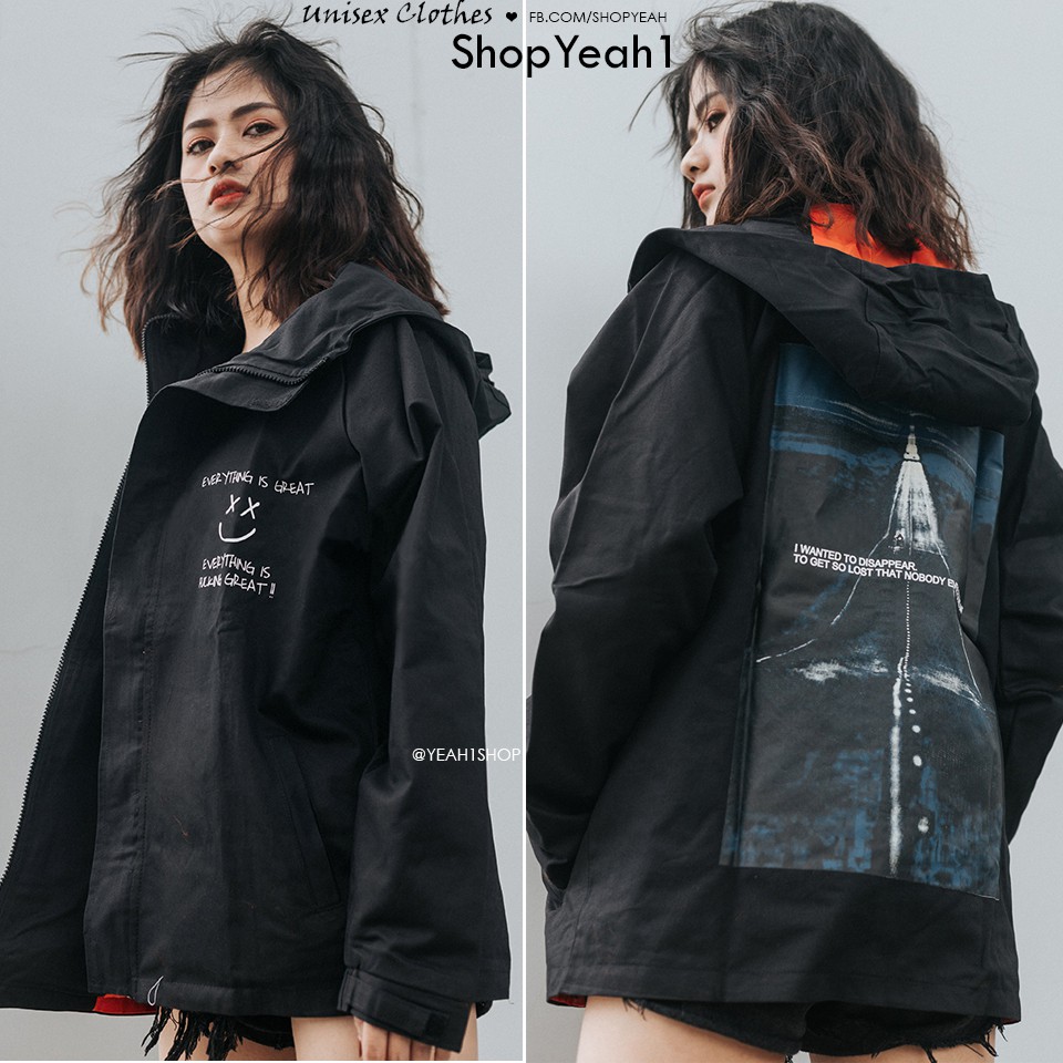 [Yeah1Shop]- Áo khoác kaki con đường