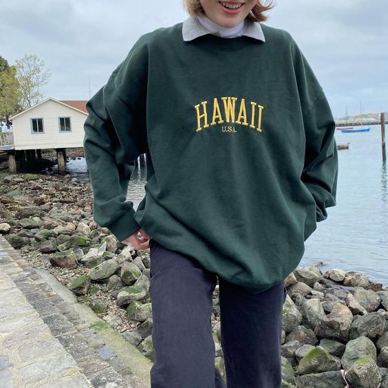 Áo nỉ HAWAII [Brandy Melville] | BigBuy360 - bigbuy360.vn