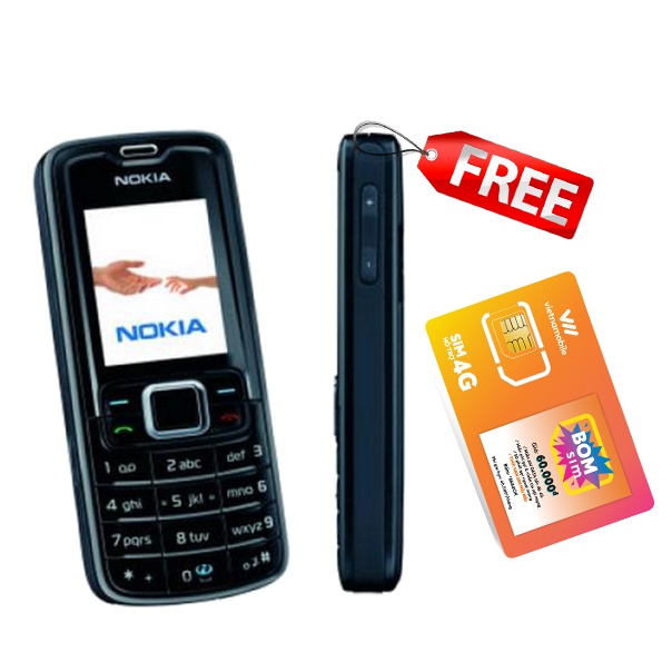 Điện thoại độc cổ nokia 3110c kèm sim 3G - bảo hàng 12 tháng