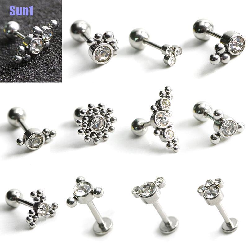 1 Khuyên Xỏ Cơ Thể Đính Đá zircon Thời Trang