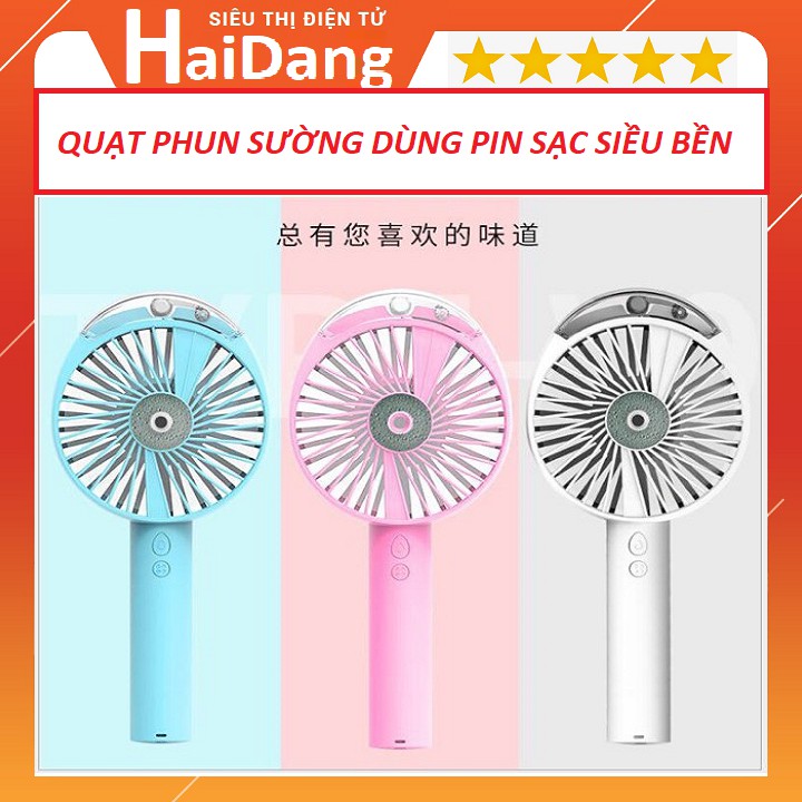 Quạt Điều Hòa Phun Sương Cầm Tay Mini - Quạt Phun Sương Tạo Ẩm - Phiên Bản Mới 2020