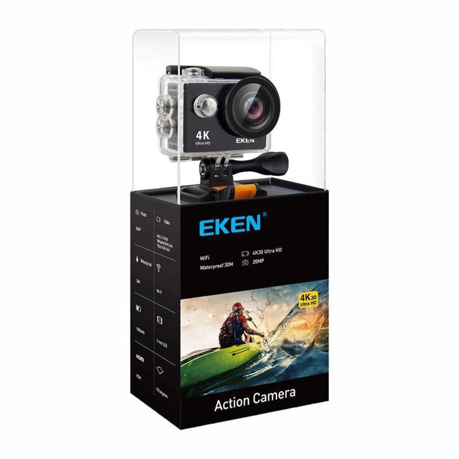 Camera hành trình Eken Ultra HD Wifi quay video 4K tặng đầy đủ bộ phụ kiện sports lắp đặt trên cả ô tô xe máy chính hãng