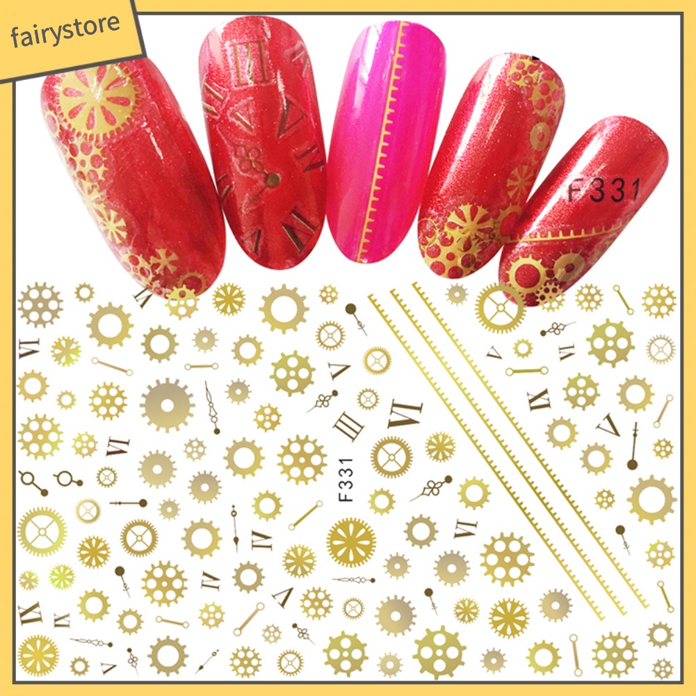 Miếng dán hình hoa quả trang trí móng tay nghệ thuật đẹp mắt