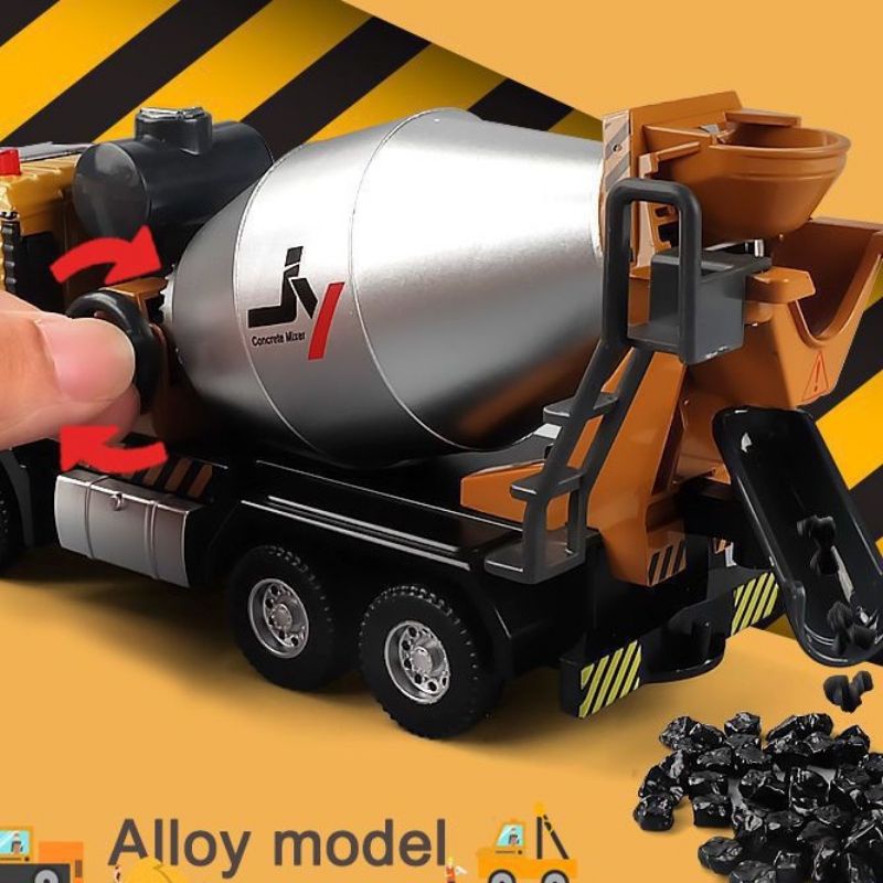 Bộ 5 mẫu xe công trình kim loại âm thanh đèn
