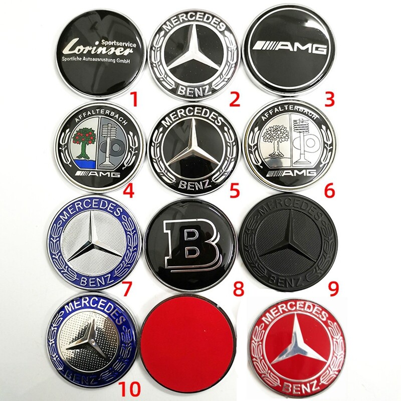 Nhãn Dán Trang Trí Phía Sau Đuôi Xe Hơi Mercedes Benz AMG Apple tree Brabus 57mm