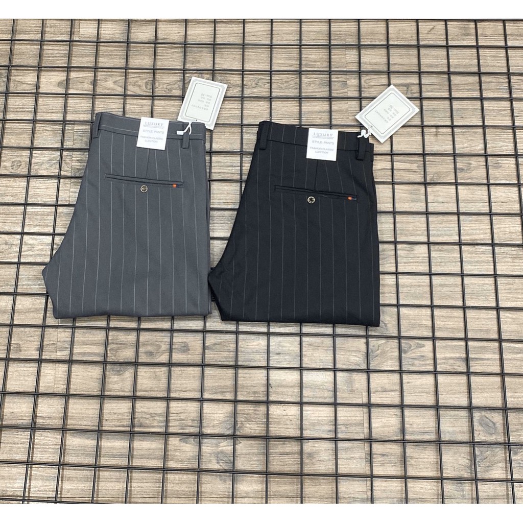 (Ảnh thật) quần tây âu nam cao cấp sọc chạy chuẩn đẹp vải tốt hàng chuẩn | BigBuy360 - bigbuy360.vn