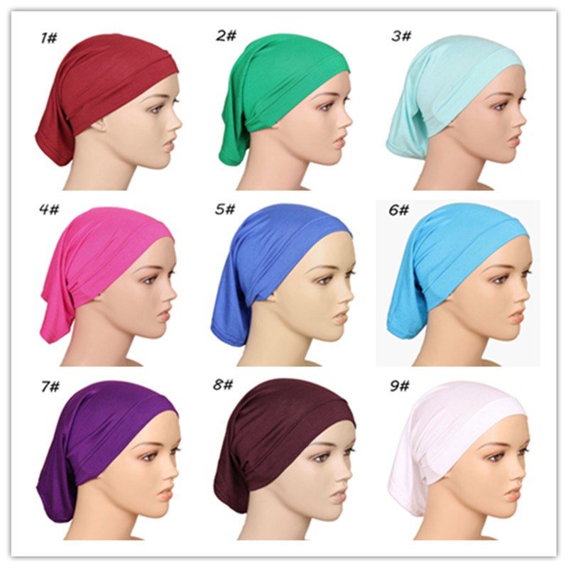 Khăn Trùm Đầu Hijab Kiểu Hồi Giáo 20 Màu WJ283