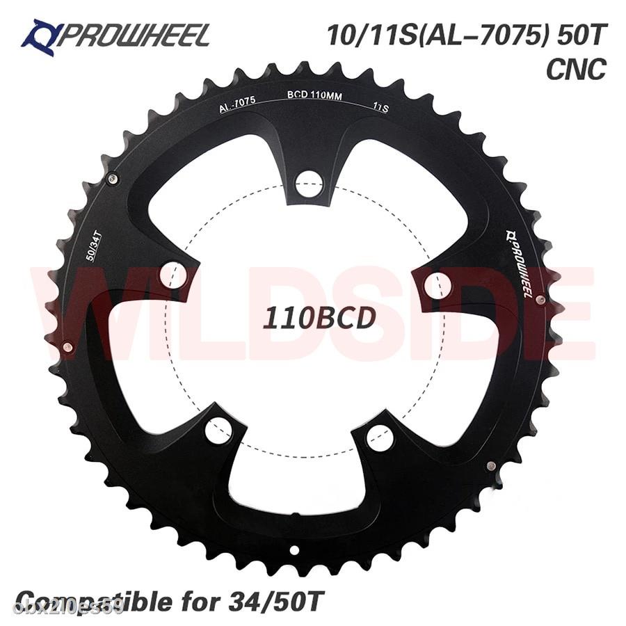 Giá SỉPROWHEEL Đĩa Xích Xe Đạp 110bcd 130bcd 34 / 39 / 50 / 53t Spro / Hợp Kim Nhôm Al-7075 Cnc 8 / 9 / 10 / 11