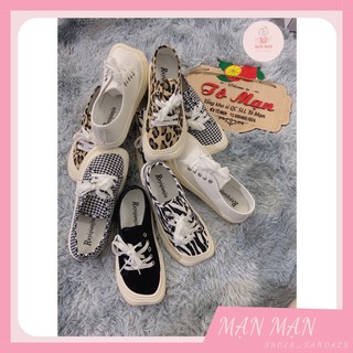 Ulzzang Giày Canvas Mũi Vuông Thời Trang Năng Động Dành Cho Nữ