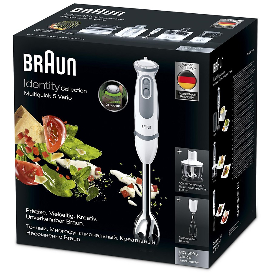 [Mã 33ELSALE hoàn 7% xu đơn 300k] Máy xay cầm tay Braun MQ5235 1000W [Chính hãng - Bảo hành 24 tháng]