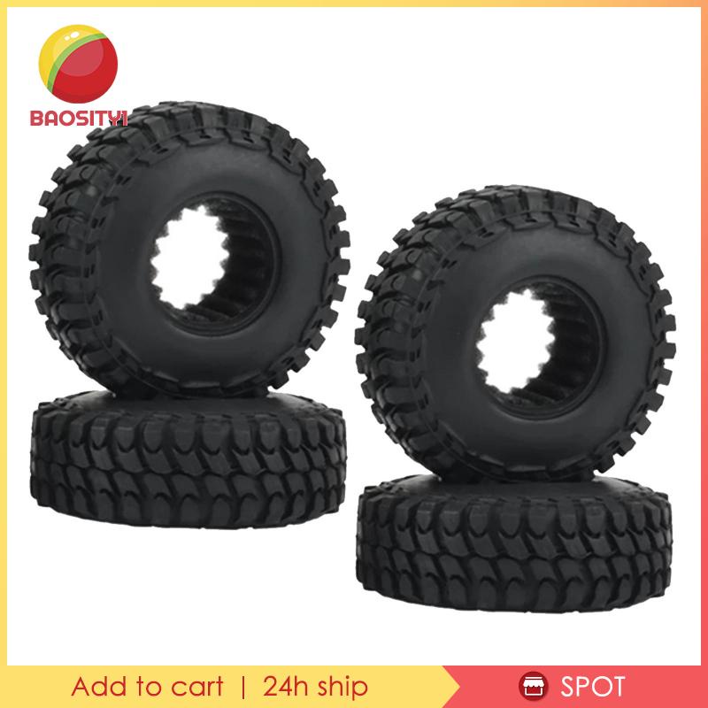 Set 4 Bánh Xe Cao Su Dành Cho Ô Tô Đồ Chơi Axial SCX24 1 / 24 RC