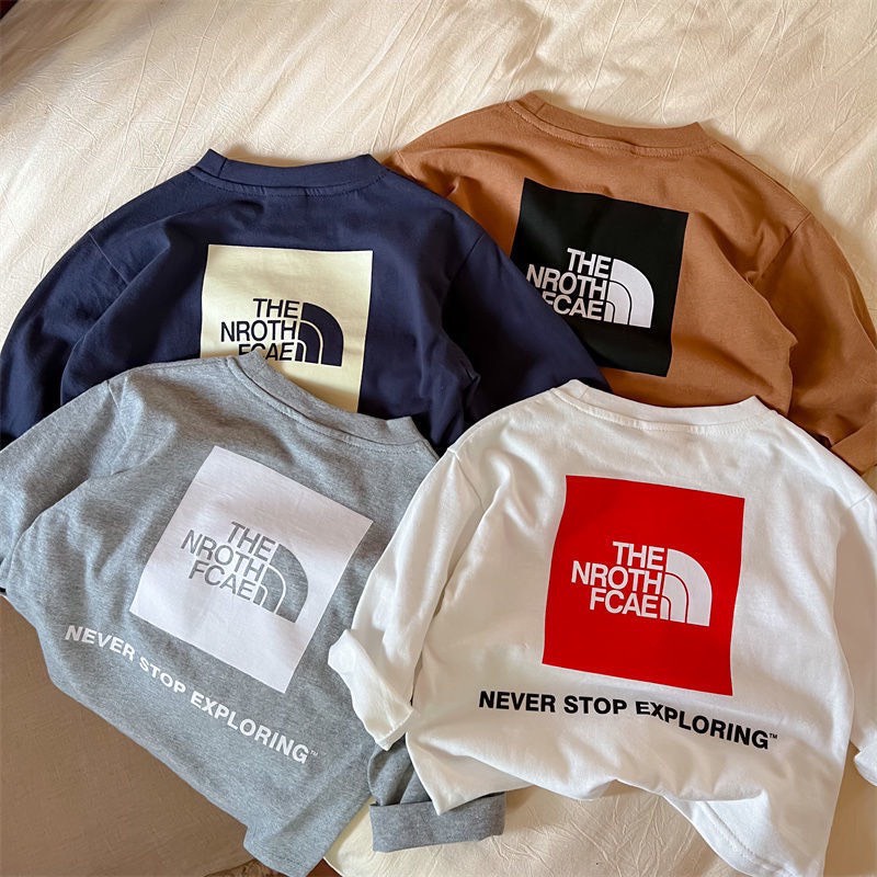 Áo phông dài tay thefcae chất cotton khô cao cấp cho bé trai, bé gái mặc đều xinh từ 6-28kg KidsHouse