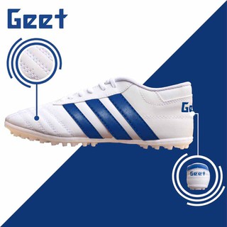 Giày bóng đá 3 sọc Geet sân cỏ nhân tạo Trắng Bích giá tốt.