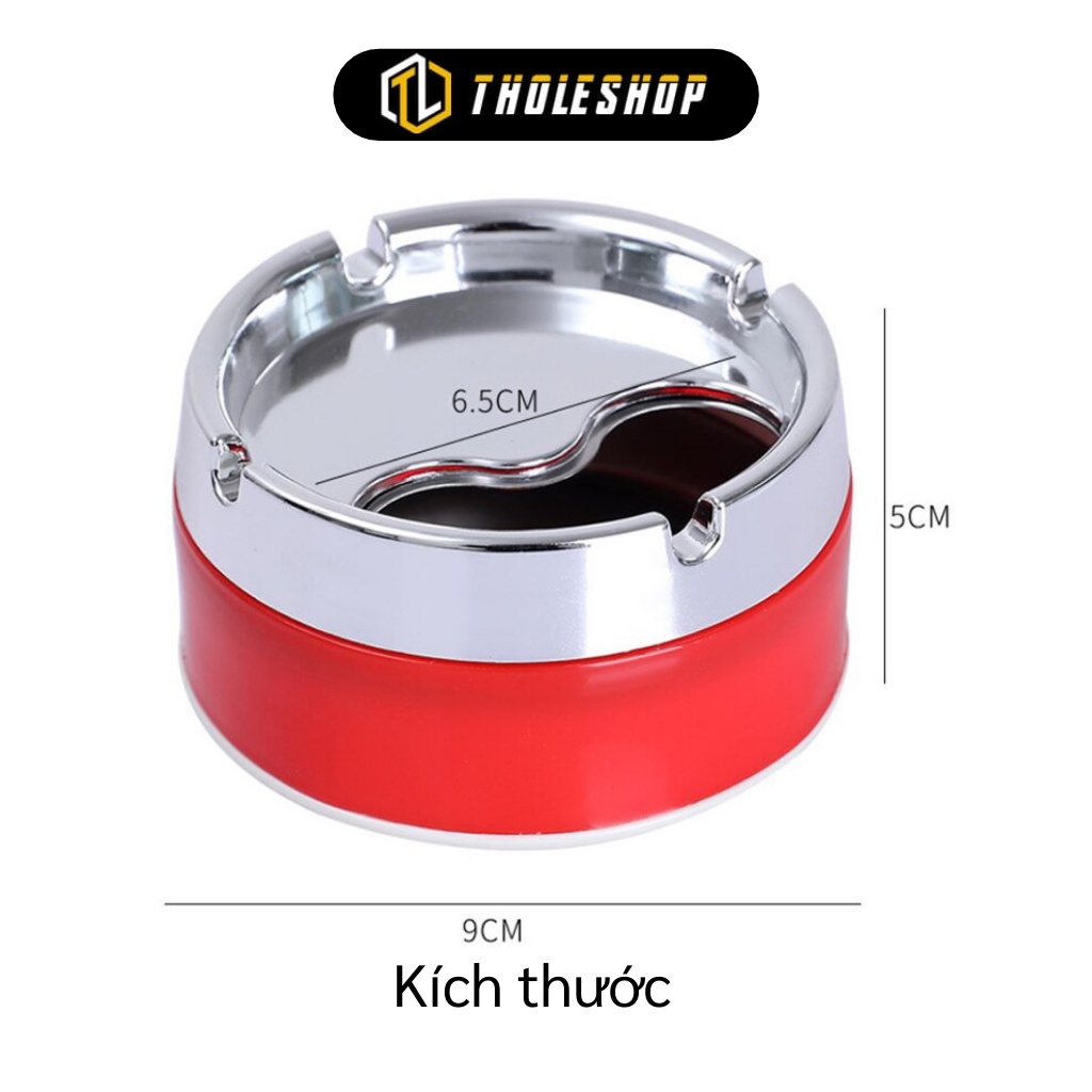 Gạt Tàn Thuốc - Gạt Tàn Thuốc Inox Nắp Xoay Tiện Dụng, Chịu Nhiệt Tốt 8567