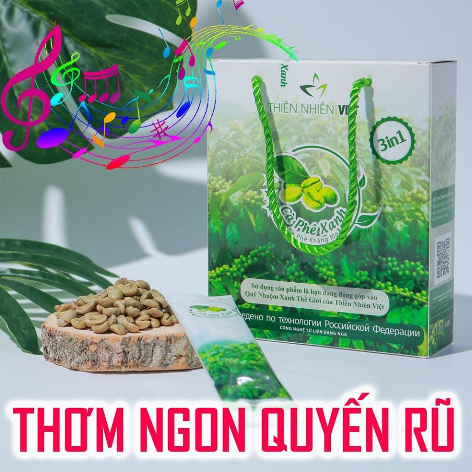 cafe xanh giảm cân tan mỡ thiên nhiên việt hộp 10 gói | BigBuy360 - bigbuy360.vn