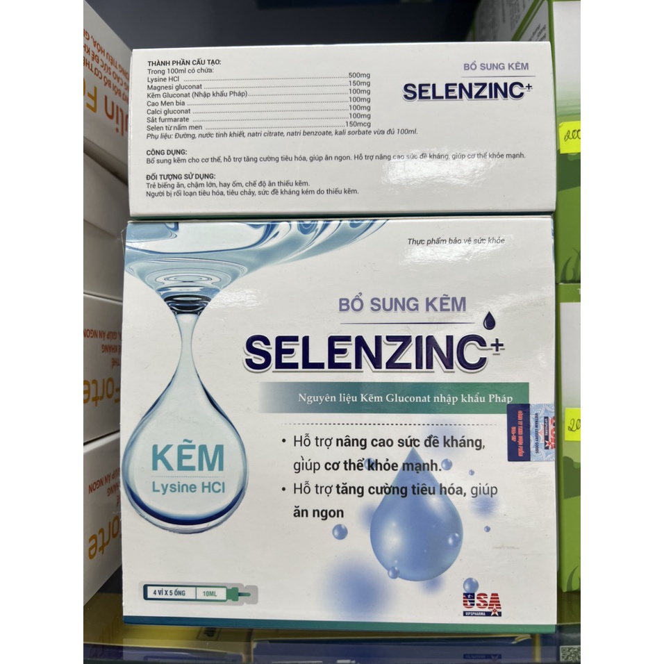 Bổ Sung Kẽm Selenzinc+ Bổ Sung Kẽm Cho Cơ Thể Hỗ Trợ Tăng Cường Tiêu Hóa, Giúp Ăn Ngon