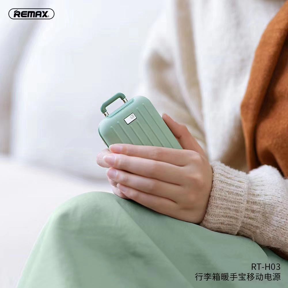 REMAX  Luggage Series 2 In 1 Power Bank &amp; Hand Warmer RT-H03