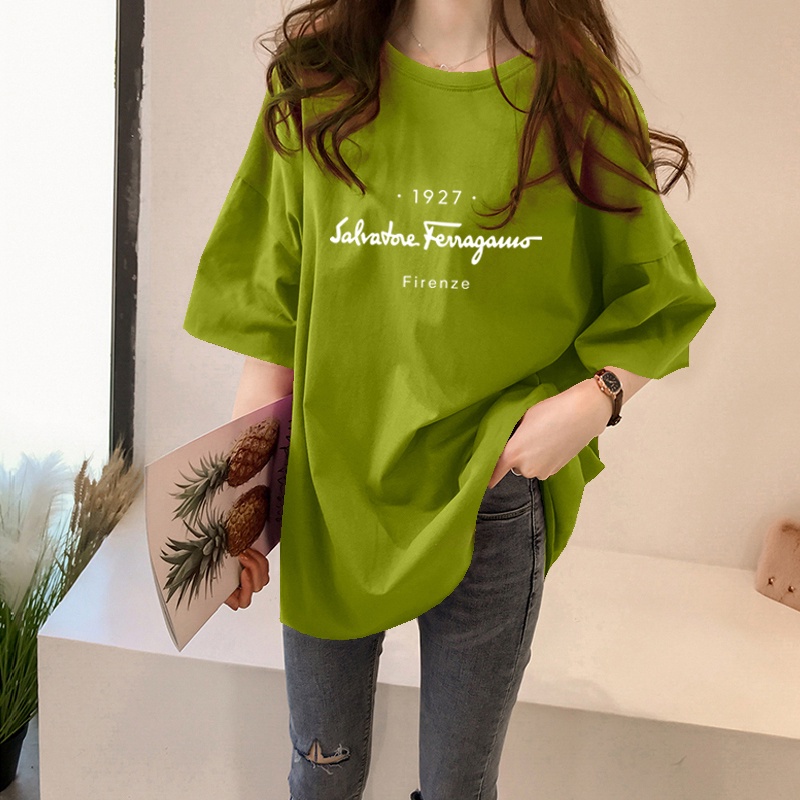 NRVP Áo thun tay ngắn dáng rộng phong cách Hàn Quốc thời trang mùa hè cho nam và nữ 2021