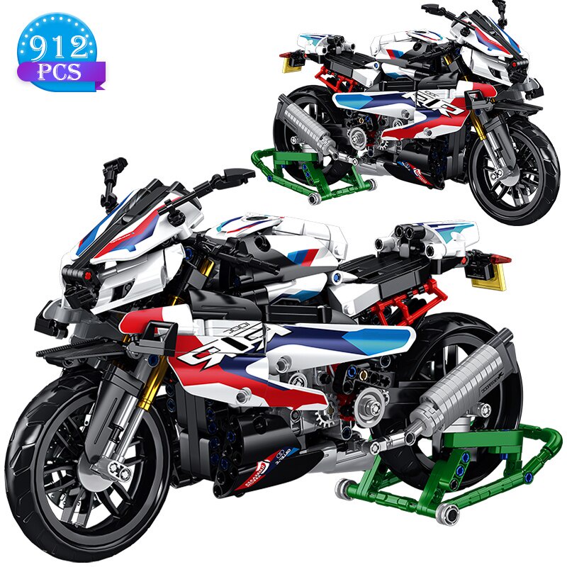 đồ chơi giáo dục Lắp Ráp mô hình Xe máy Panlos 672004 BMW M1000RR Motorcycle