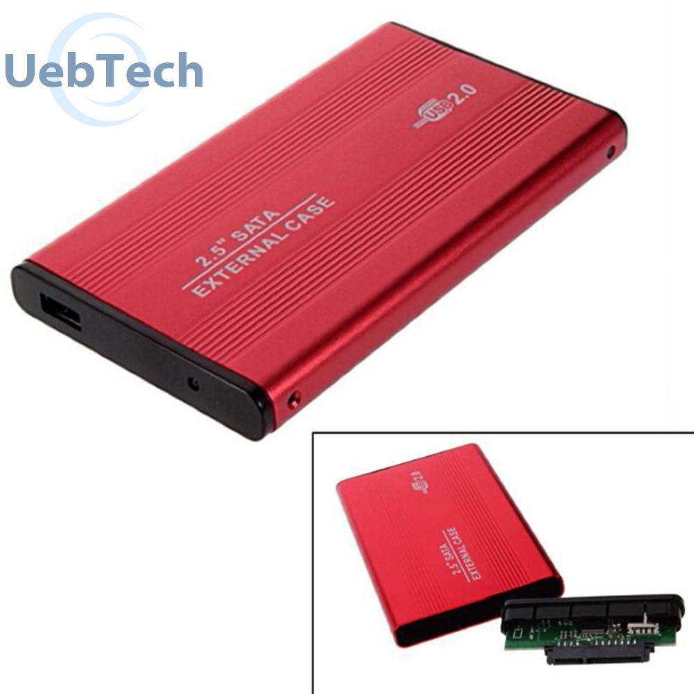 Hộp đĩa cứng di động bên ngoài Uebtech 2.5 inch USB 2.0 SATA bằng hợp kim nhôm