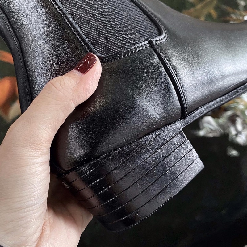 Giày nam Handmade chelsea boot da bò nappa TEFOSS HT650 ver.1 đế cao 5cm, mũi nhọn sang trọng, thời trang size 38-45