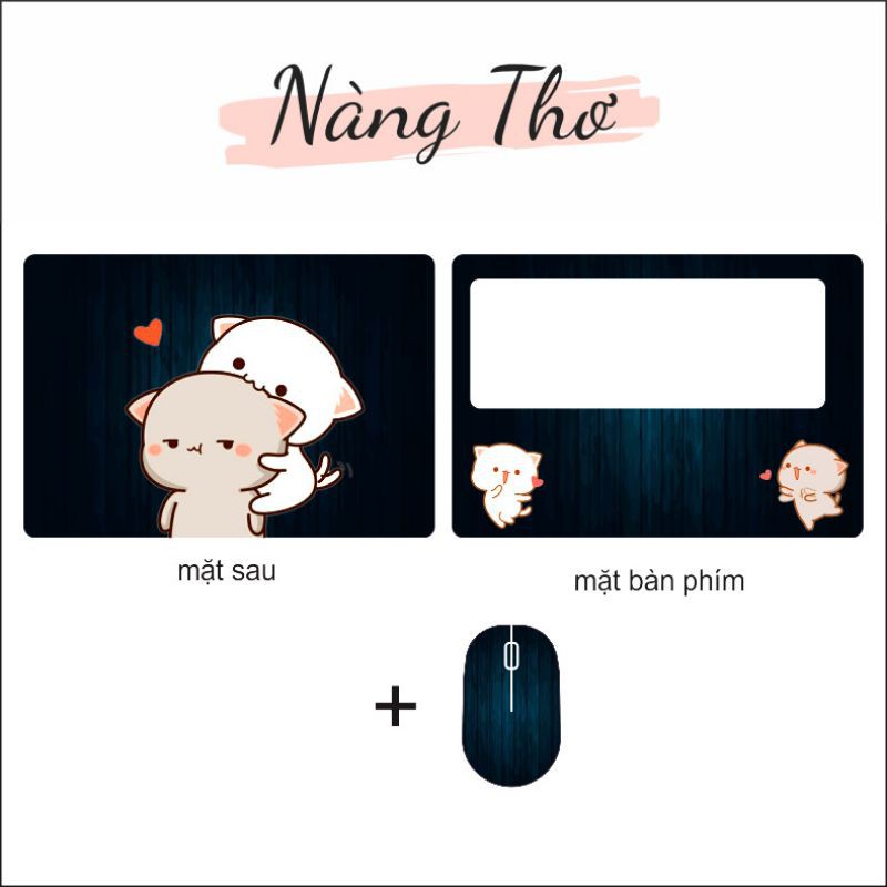 Decal dán laptop 3D siêu CUTE_ nàng thơ